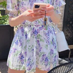 Hillhouse Home Benson Skirt in Wisteria SMALL